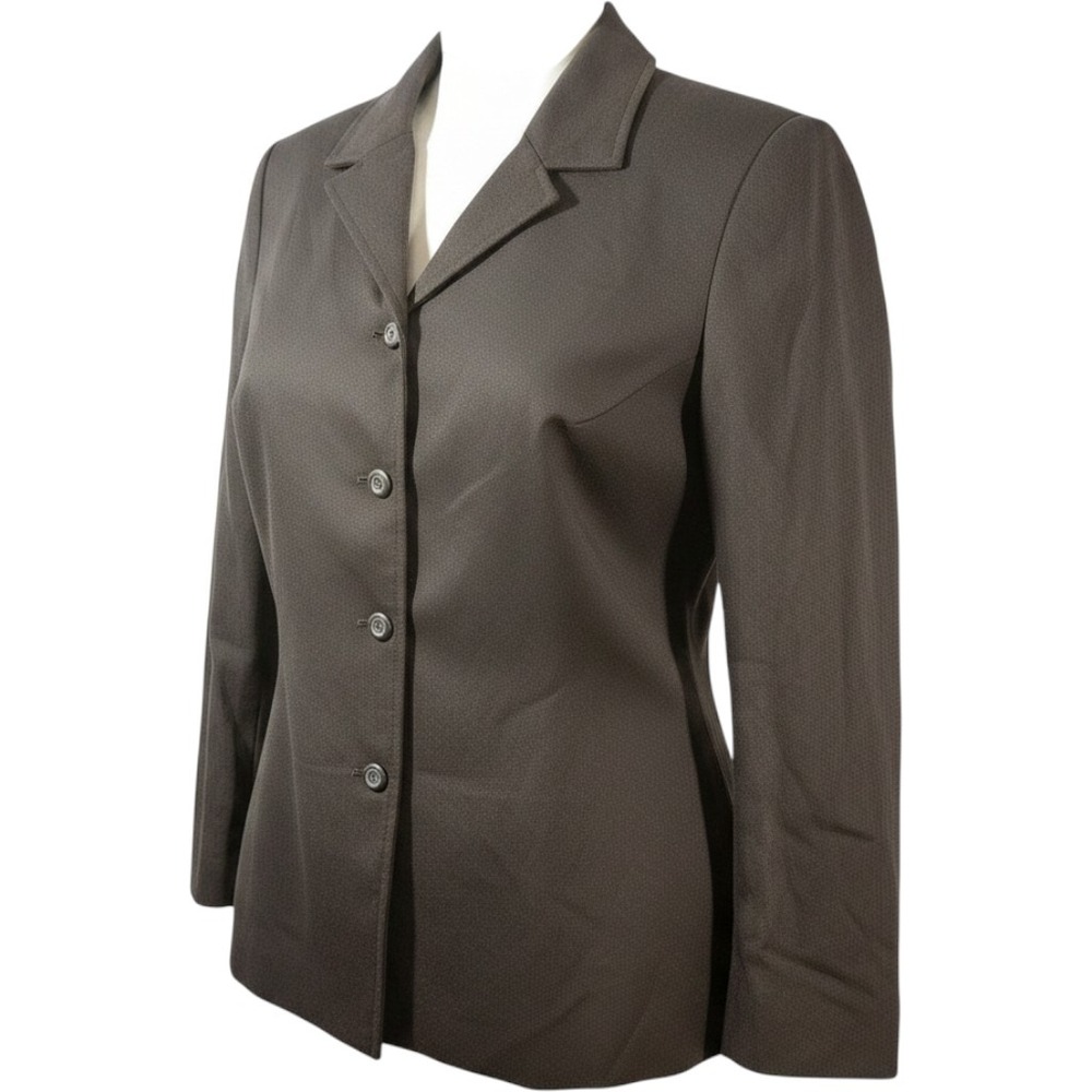 Vintage Pendleton Wool Blazer Womens Medium Black 4 Button Lined Jacket USA